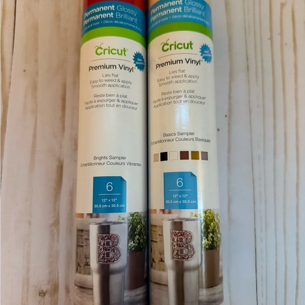 Cricut Premium Vinyl Roll Set - Sampler Set of 2
